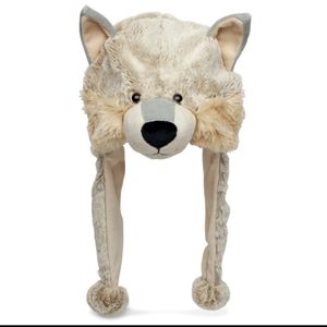 Plush Baby Wolf Hat